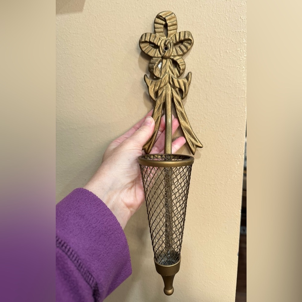 Brass Bow Wall Sconce